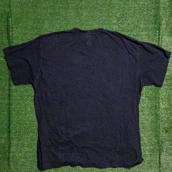 MAJESTIC AUTHENTIC NEW YORK YANKEES NAVY BLUE MENS CASUAL T SHIRT SIZE XXXXL - Picture 5 of 8